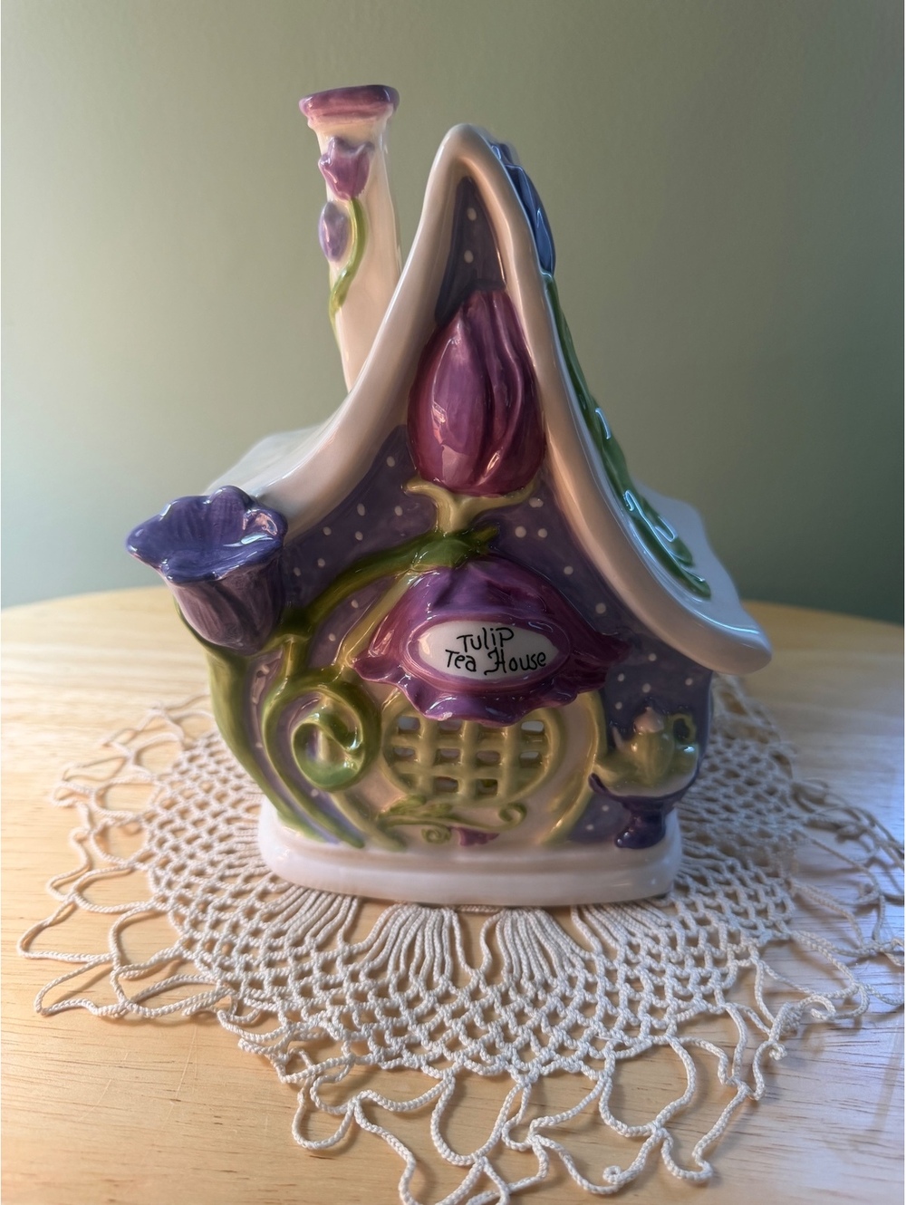 Heather Goldminc Tulip Tea House Ceramic Candle Holder